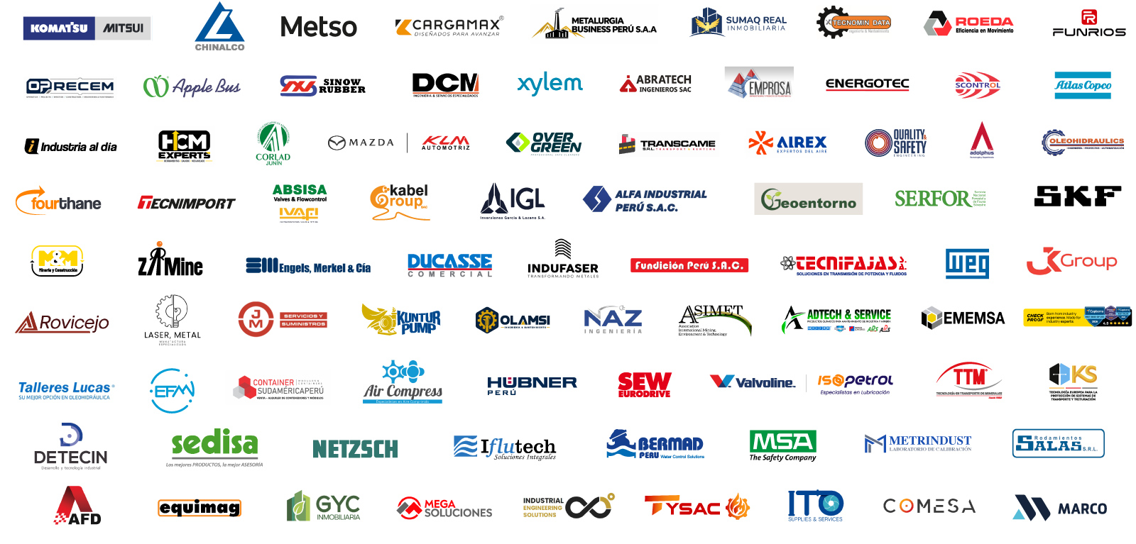 Empresas participantes en MECAMIN